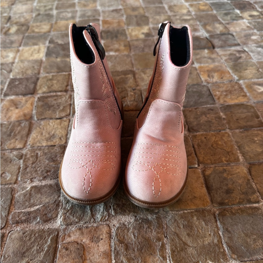 Pink Kids Cowboy Boots - Picture 4 of 7